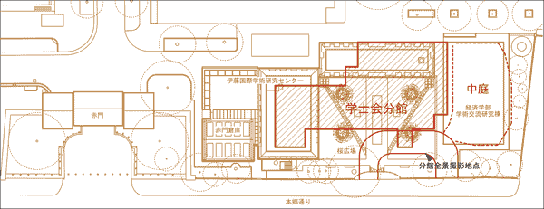 学士会分館配置図